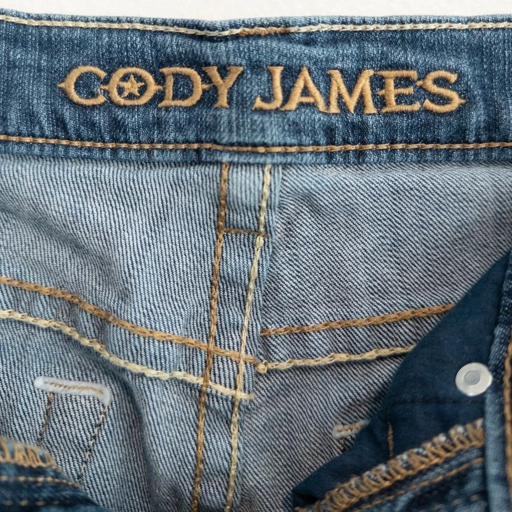 Cody James Jeans Women 30 x 32 Blue Wide Leg Western Bootcut Denim Ranch Cowgirl
